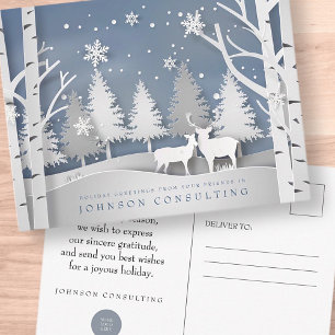 Cena de inverno Moderna CARTÕES DE NATAL