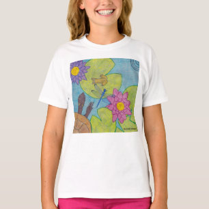 Cena de Lagoa (branco) - Camiseta Básica Feminina