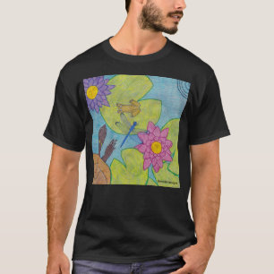 Cena de Lagoa (vívida) - Camiseta Escura Masculina