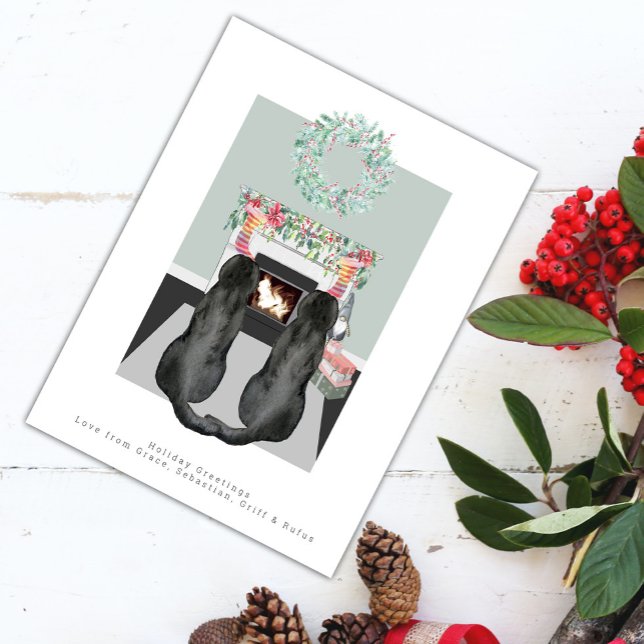 Cena de Lareira do Labrador Negro de Natal (Criador carregado)