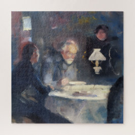 Cena de Mesa Impressionista Vintage Quebra-Cabeça 
