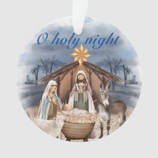 Cena de Natal Natividade Ornamento acrílico