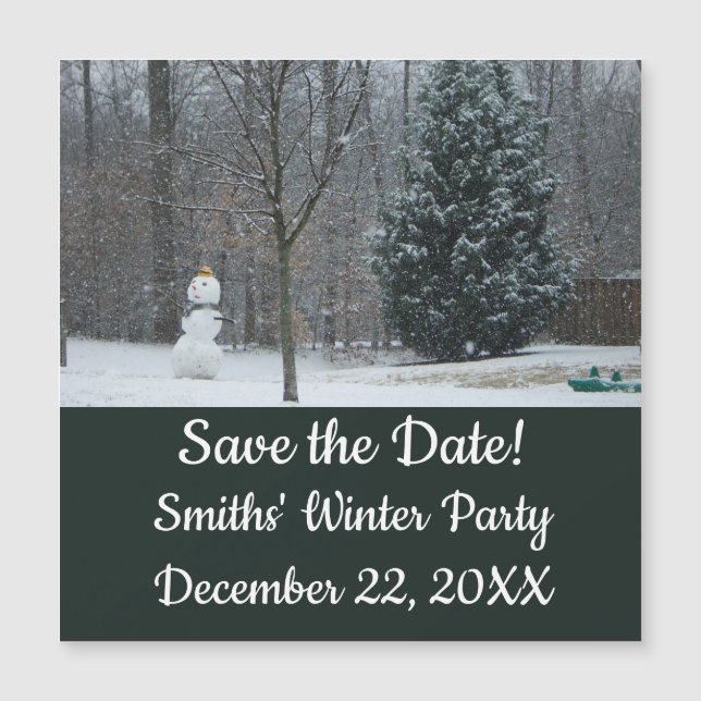 Cena de Neve de inverno do Neve do Vizinho (Frente)