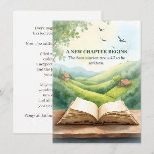 Cena de paisagem de novo capítulo de livro aberto 