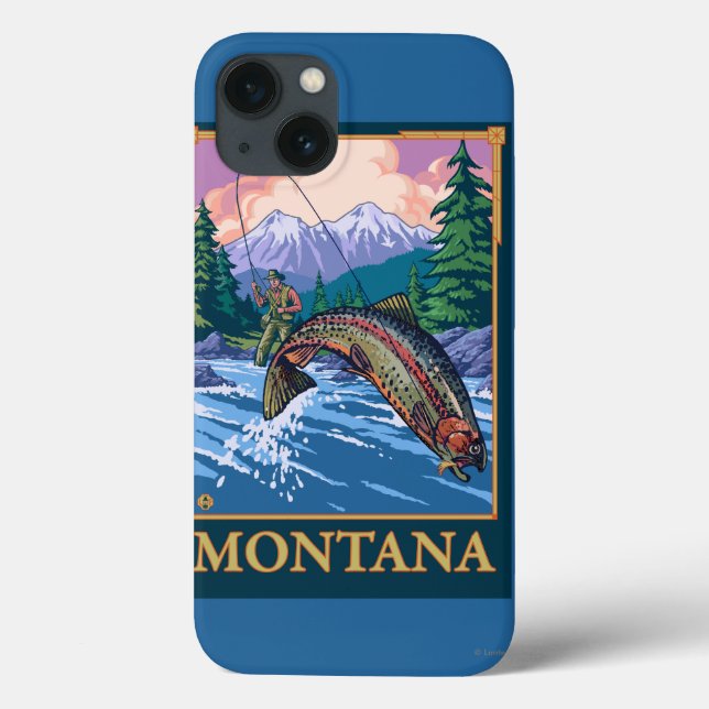 Cena de Pesca de Voo - Montana (Verso)