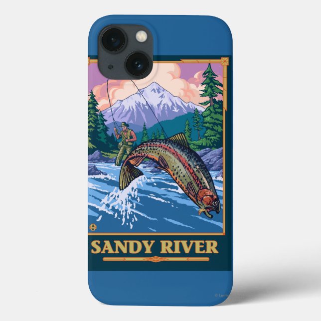 Cena de Pesca de Voo - Sandy River, Oregon (Verso)