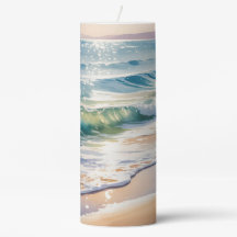 CENA DE PRAIA ARENOSA SOLITÁRIA EM Aquarela