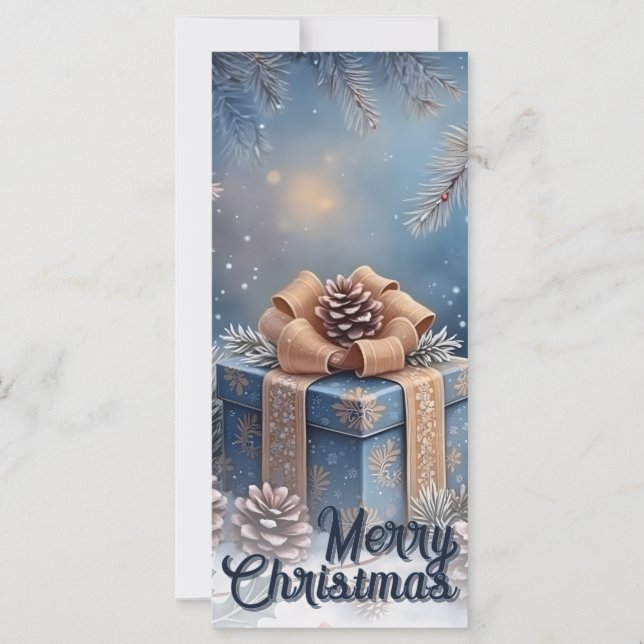 Cena de Presente de Natal Mágico de Inverno (Frente)