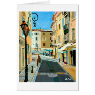 Cena de Rua de Antibes Cartão Impresso