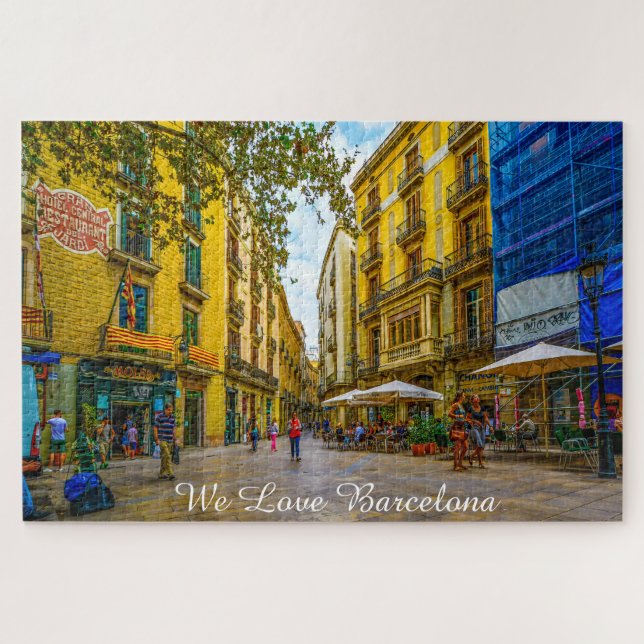 Cena de Rua de Barcelona. Quebra-cabeça (Horizontal)