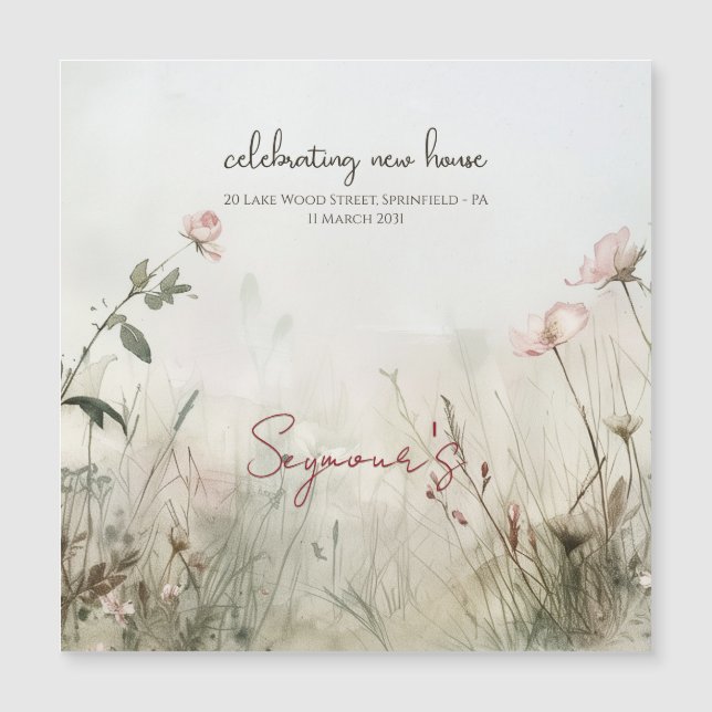 Cena de Sonho das Flores da primavera (Frente)