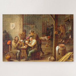Cena de Tavern, Teniers, Quebra-cabeça de Arte Fla