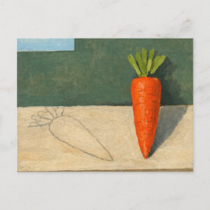 Cena do Crime   Cartão Postal de Arte de Cenoura
