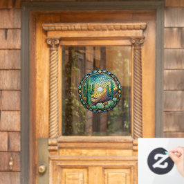 Cena do Deserto do Cactus de Vidro Manchado