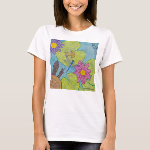 Cena do Lago (branco) - Camiseta básica feminina