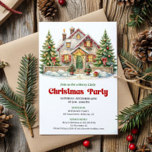 Cena Festiva de Natal Vermelho Verde Convite de Fé