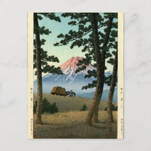 Cena Paisagística Mt. Fuji Cartão Postal