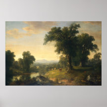 Cena Pastoral - Asher Durand Fine Art Poster