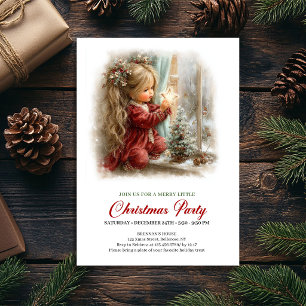 Cena Rústica de Natal Convite Estrela Dourada