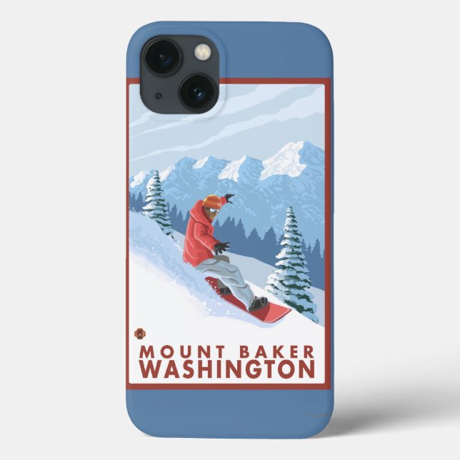 Cena Snowboarder - Monte Baker, Washington (Verso)