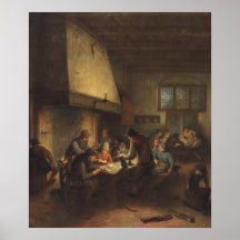 Cena Tavern - Adriaen van Ostade Fine Art Poster