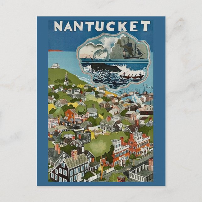 Cenário da Ilha de Nantucket em Cartão Postal (Frente)