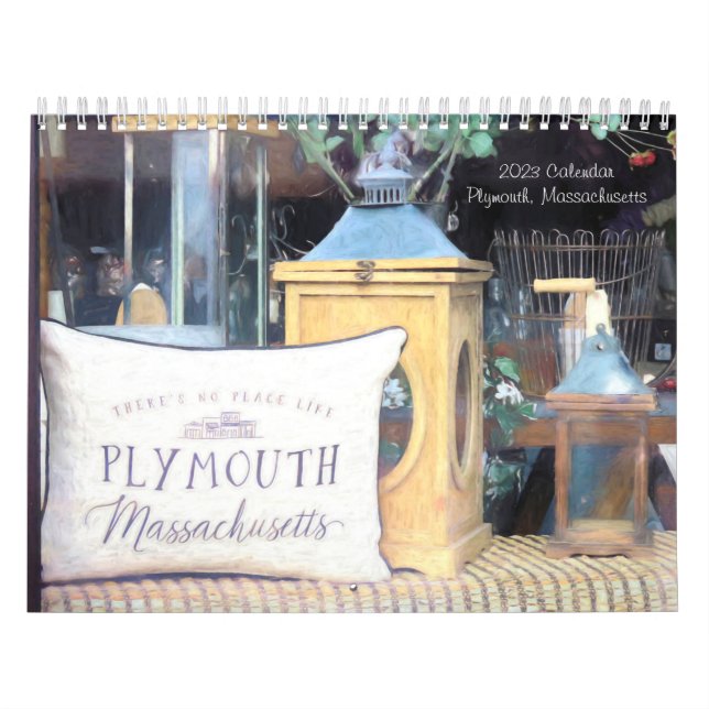 Cenas do Calendário de Massachusetts Plymouth (Capa)