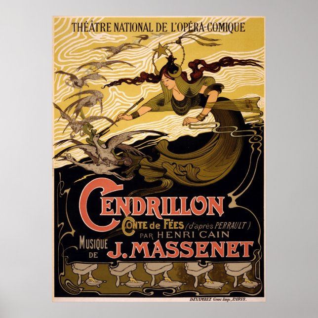 Cendrillon, conte de fées - Ópera Poster (Frente)