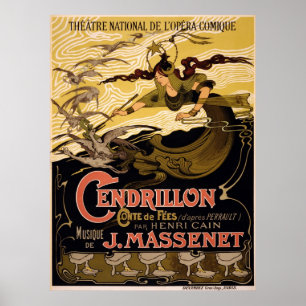 Cendrillon, conte de fées - poster da ópera