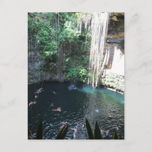 Cenote Azul Sagrado, Ik Kil, México Nº 2 Cartão Po