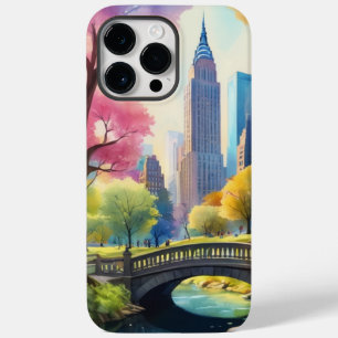 Central Park de NYC em V Watercolor Painting 1