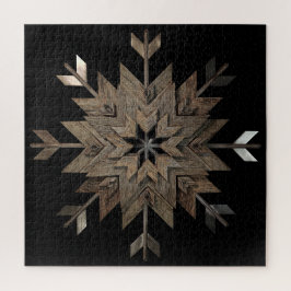 centro aberto de madeira quebra-cabeça