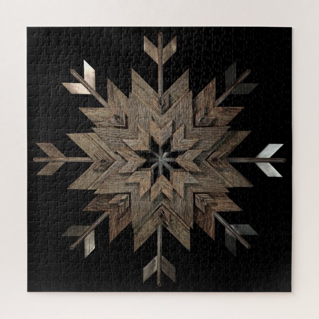 centro aberto de madeira quebra-cabeça (Vertical)