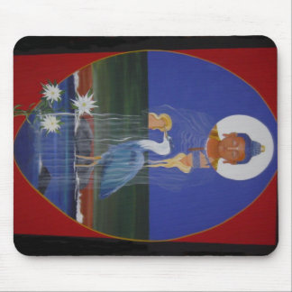 Centro azul Mousepad do budista de zen da