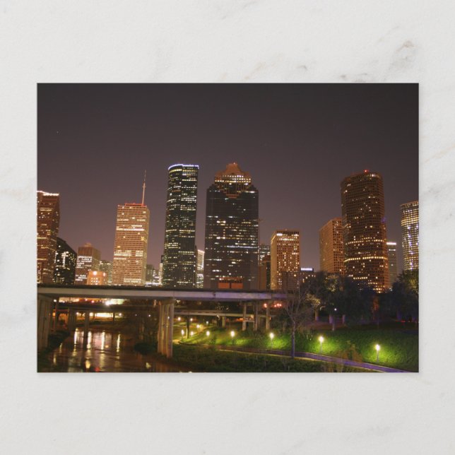 Centro de Houston - Cartão Postal - Personalizado (Frente)