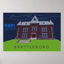 Centro Municipal de Brattleboro | Poster de viagen