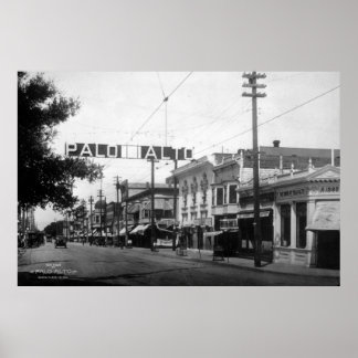 Centro Palo Alto em 1914 Poster