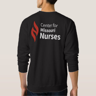 Centro para Camiseta Preta de Suéter de Enfermeira