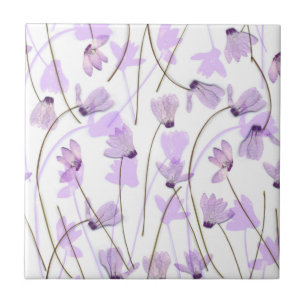 Cerâmica #7 de florescência - Azulejo roxo do Cyclamen