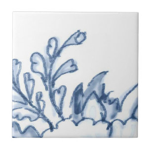 Cerâmica A3 - Azulejo mural da cesta de Delft - A3