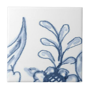 Cerâmica A4 - Azulejo mural da cesta de Delft - A4