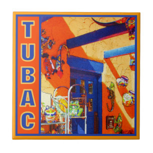 Cerâmica A cabeça de Bull, azulejo de Tubac