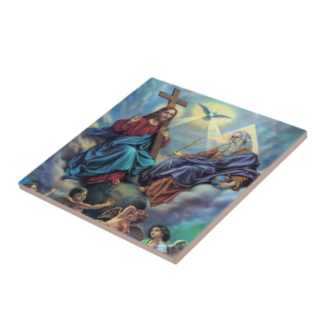 Cerâmica A maioria de azulejo da trindade santamente (Lateral)