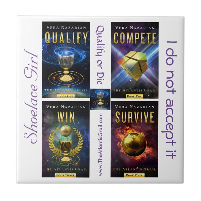 Cerâmica A série do Grail de Atlantis - azulejo (Frente)