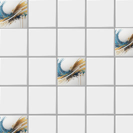 Cerâmica Abstrato de Azulejo cerâmico impressionante - Desi