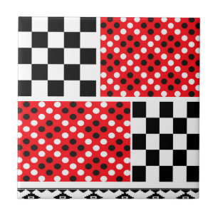 Cerâmica Abstrato Vermelho Russo de Azulejo cerâmico