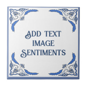 Cerâmica Adicionar Azulejo de texto, Olhar holandês, Person