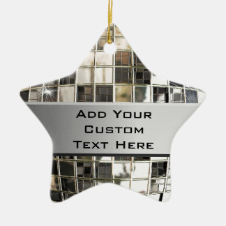 Cerâmica Adicionar Texto Ao Ornamento De Estrelas Do Disco