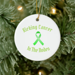 Cerâmica adicione sua foto a este ornamento de cancer de ch