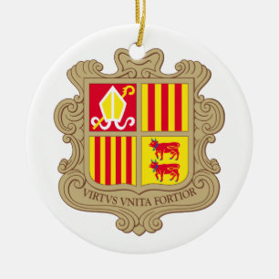 Cerâmica Andorra Casaco de Ornamento de Armas